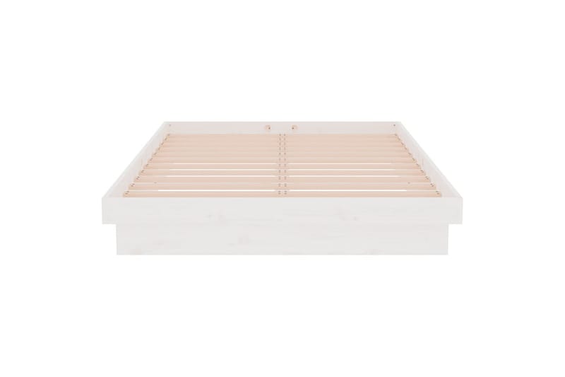beBasic Sengeramme hvit heltre 120x190 cm 4FT Small Double - Hvit - Møbler - Senger - Sengeramme & sengestamme