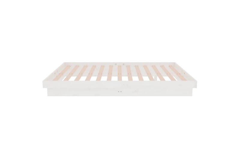 beBasic Sengeramme hvit heltre 120x190 cm 4FT Small Double - Hvit - Møbler - Senger - Sengeramme & sengestamme