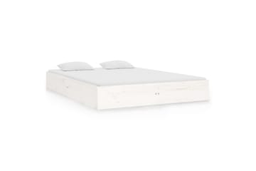 beBasic Sengeramme hvit heltre 120x190 cm 4FT Small Double - Hvit - Møbler - Senger - Sengeramme & sengestamme