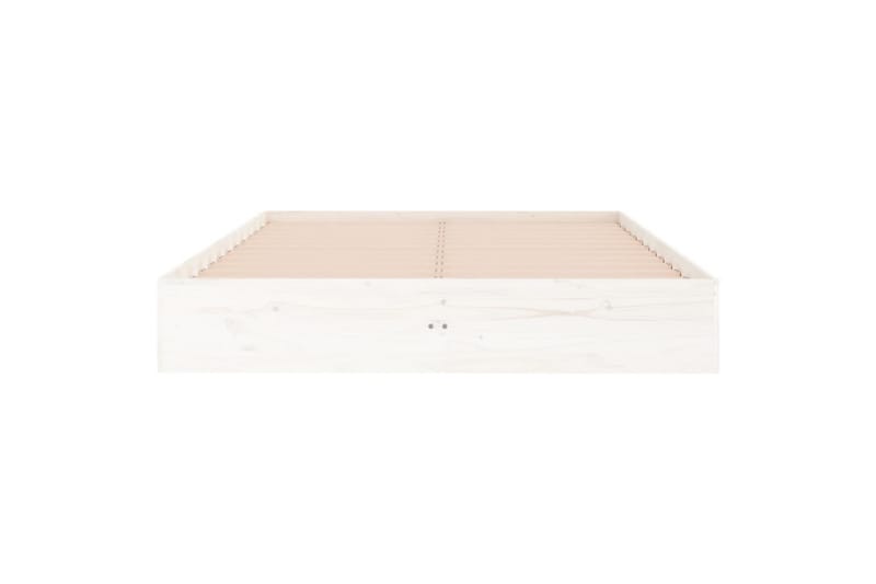 beBasic Sengeramme hvit heltre 120x190 cm 4FT Small Double - Hvit - Sengeramme & sengestamme