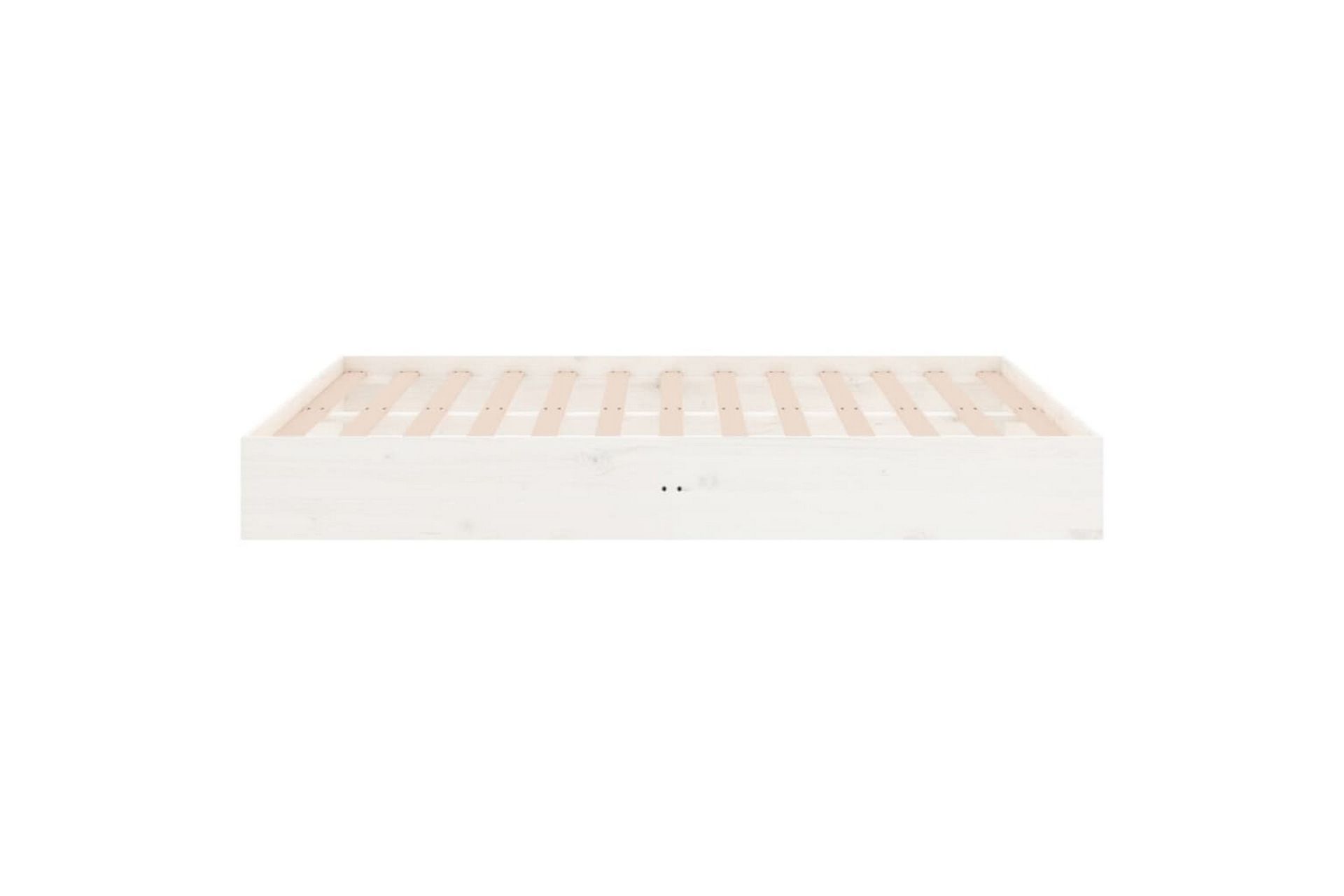 beBasic Sengeramme hvit heltre 120x190 cm 4FT Small Double - Hvit - Møbler - Senger - Sengeramme & sengestamme