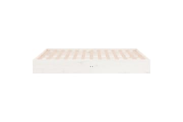 beBasic Sengeramme hvit heltre 120x190 cm 4FT Small Double - Hvit - Møbler - Senger - Sengeramme & sengestamme