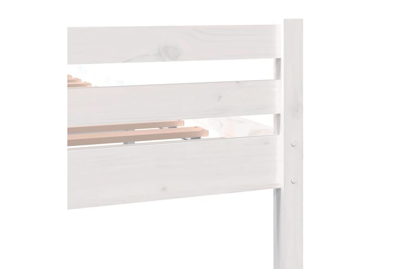 beBasic Sengeramme hvit heltre 120x200 cm - Hvit - Sengeramme & sengestamme