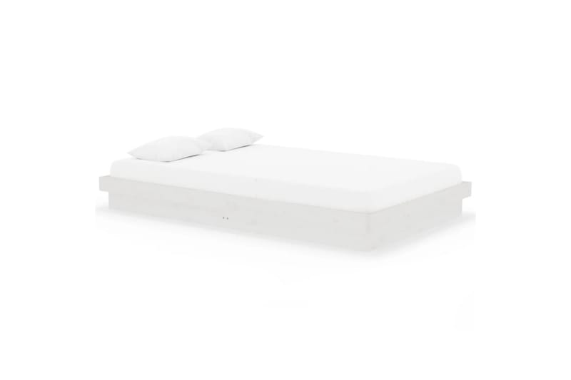 beBasic Sengeramme hvit heltre 120x200 cm - Hvit - Møbler - Senger - Sengeramme & sengestamme