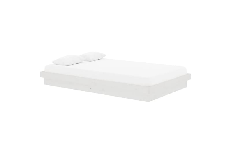 beBasic Sengeramme hvit heltre 120x200 cm - Hvit - Møbler - Senger - Sengeramme & sengestamme