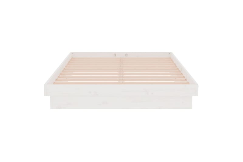 beBasic Sengeramme hvit heltre 120x200 cm - Hvit - Møbler - Senger - Sengeramme & sengestamme
