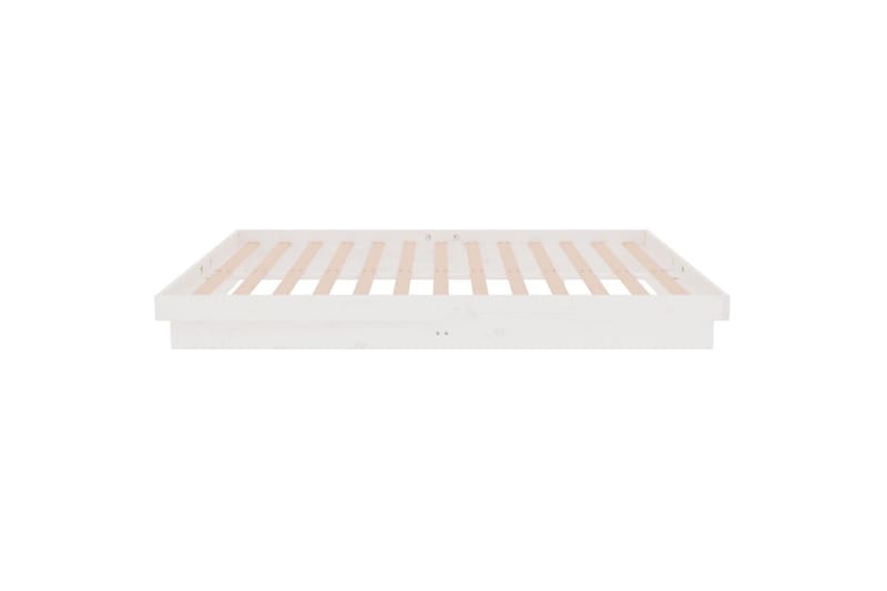 beBasic Sengeramme hvit heltre 120x200 cm - Hvit - Møbler - Senger - Sengeramme & sengestamme