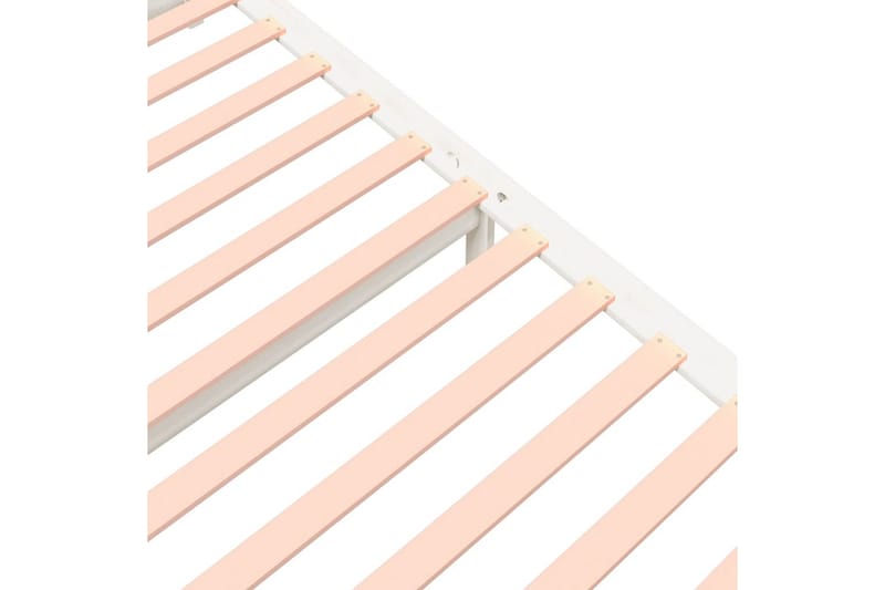 beBasic Sengeramme hvit heltre 140x190 cm - Hvit - Møbler - Senger - Sengeramme & sengestamme