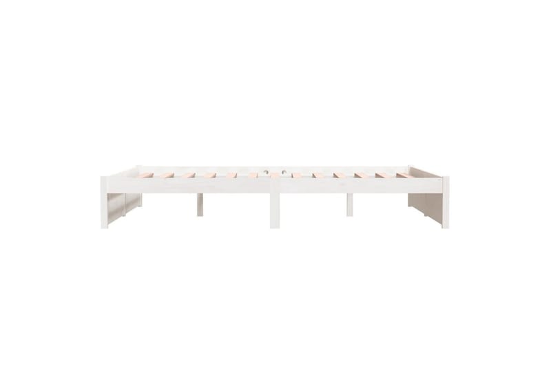 beBasic Sengeramme hvit heltre 140x190 cm - Hvit - Møbler - Senger - Sengeramme & sengestamme
