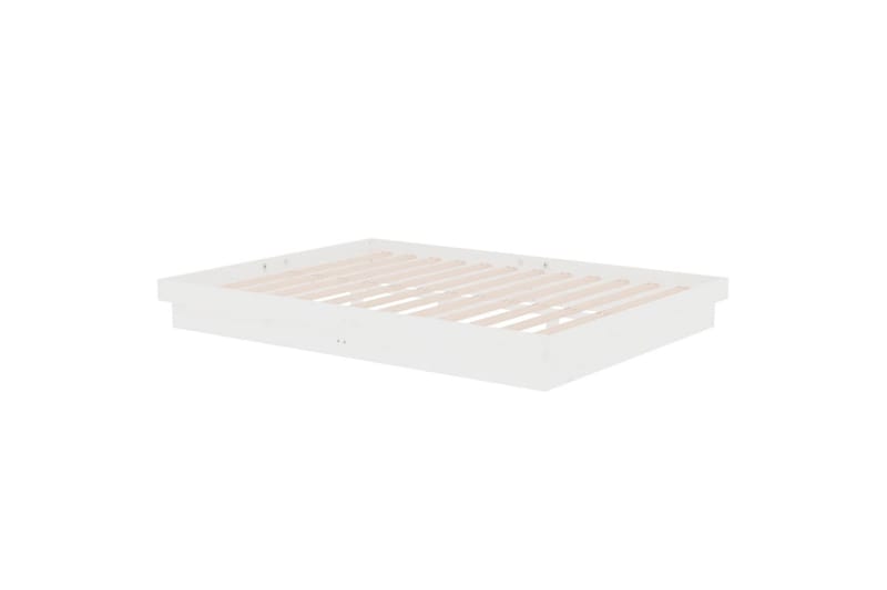 beBasic Sengeramme hvit heltre 140x190 cm - Hvit - Møbler - Senger - Sengeramme & sengestamme