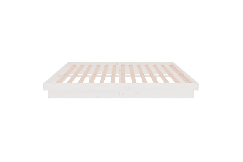 beBasic Sengeramme hvit heltre 140x190 cm - Hvit - Møbler - Senger - Sengeramme & sengestamme