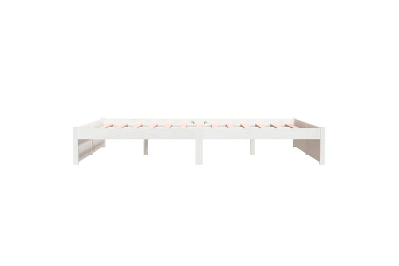 beBasic Sengeramme hvit heltre 150x200 cm 5FT King Size - Hvit - Sengeramme & sengestamme