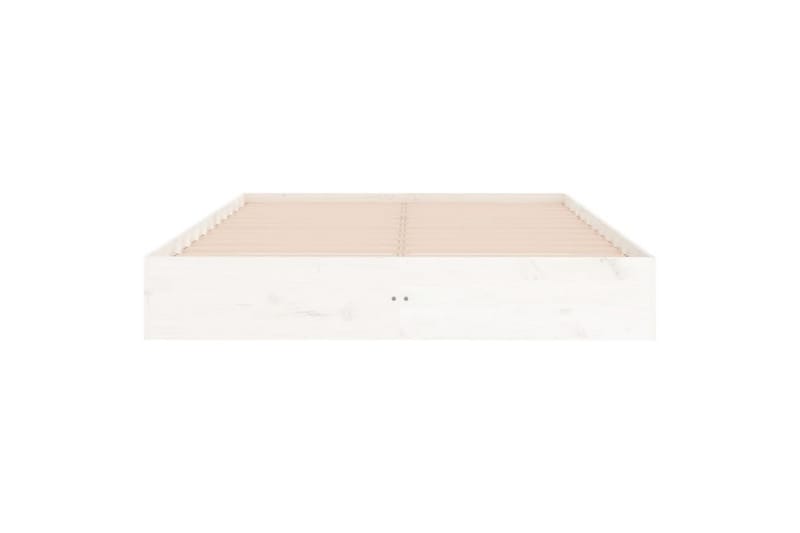 beBasic Sengeramme hvit heltre 150x200 cm 5FT King Size - Hvit - Sengeramme & sengestamme