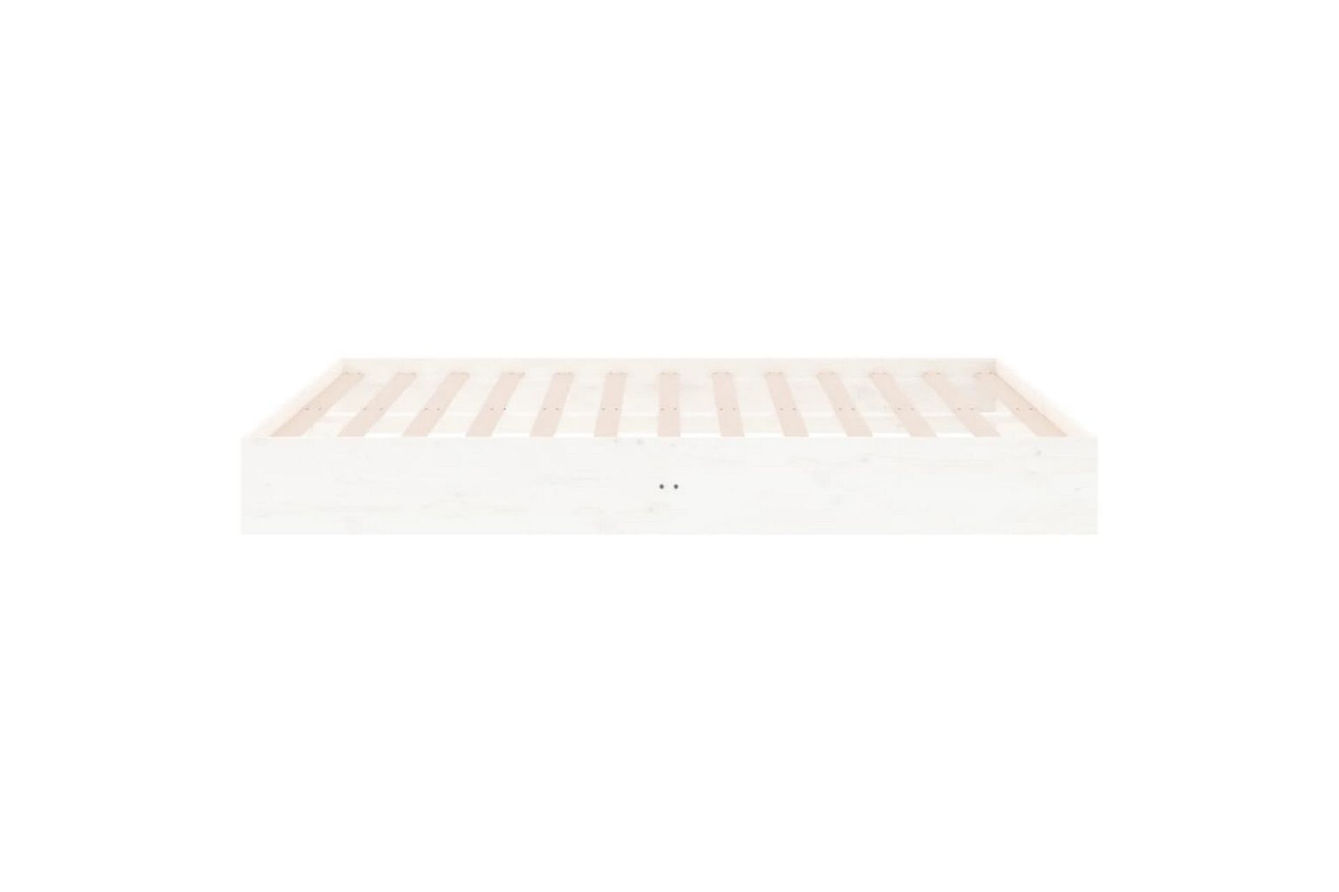 beBasic Sengeramme hvit heltre 180x200 cm 6FT Super King - Hvit - Møbler - Senger - Sengeramme & sengestamme