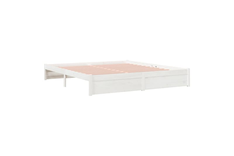 beBasic Sengeramme hvit heltre 180x200 cm 6FT Super King - Hvit - Møbler - Senger - Sengeramme & sengestamme
