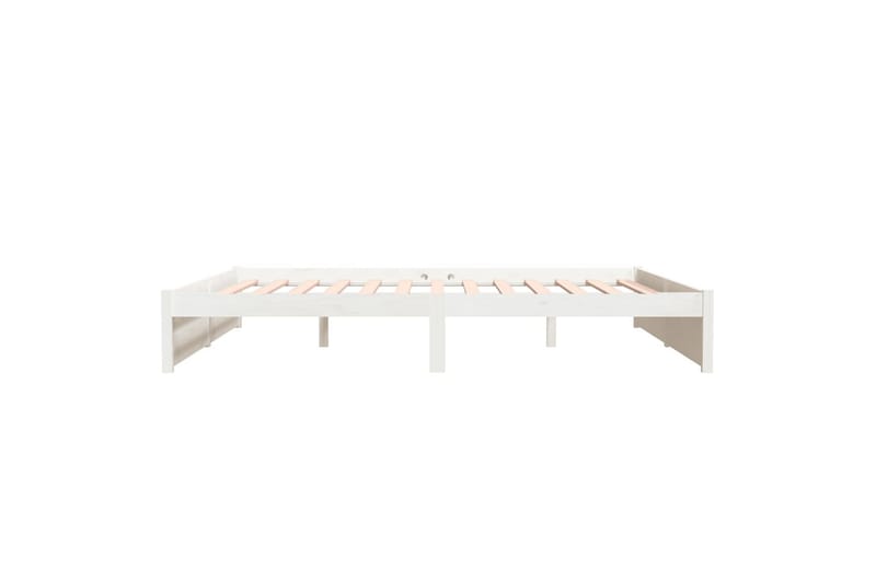 beBasic Sengeramme hvit heltre 180x200 cm 6FT Super King - Hvit - Sengeramme & sengestamme