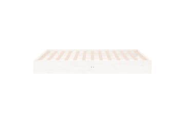 beBasic Sengeramme hvit heltre 200x200 cm - Hvit - Møbler - Senger - Sengeramme & sengestamme