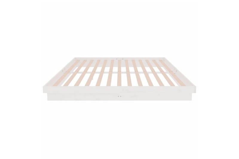 beBasic Sengeramme hvit heltre 200x200 cm - Hvit - Møbler - Senger - Sengeramme & sengestamme
