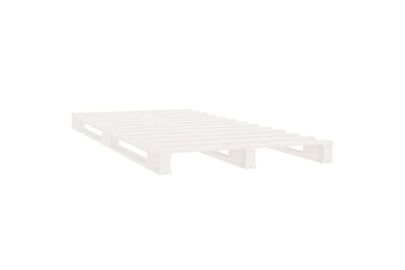 beBasic Sengeramme hvit heltre 75x190 cm 2FT6 Small Single - Hvit - Sengeramme & sengestamme