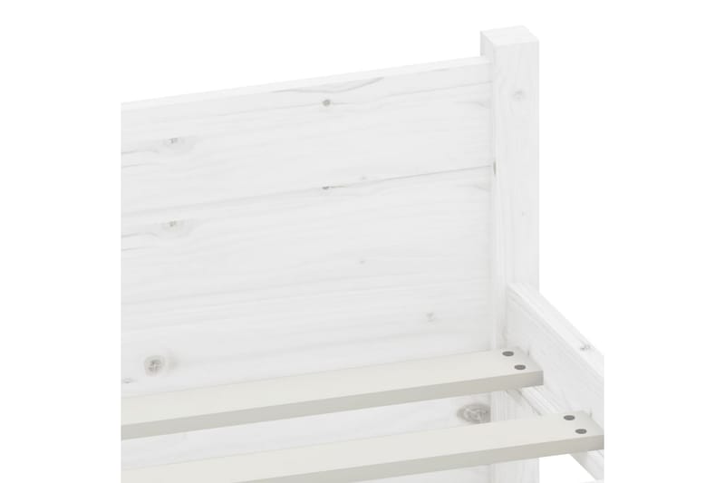 beBasic Sengeramme hvit heltre 90x200 cm - Hvit - Sengeramme & sengestamme