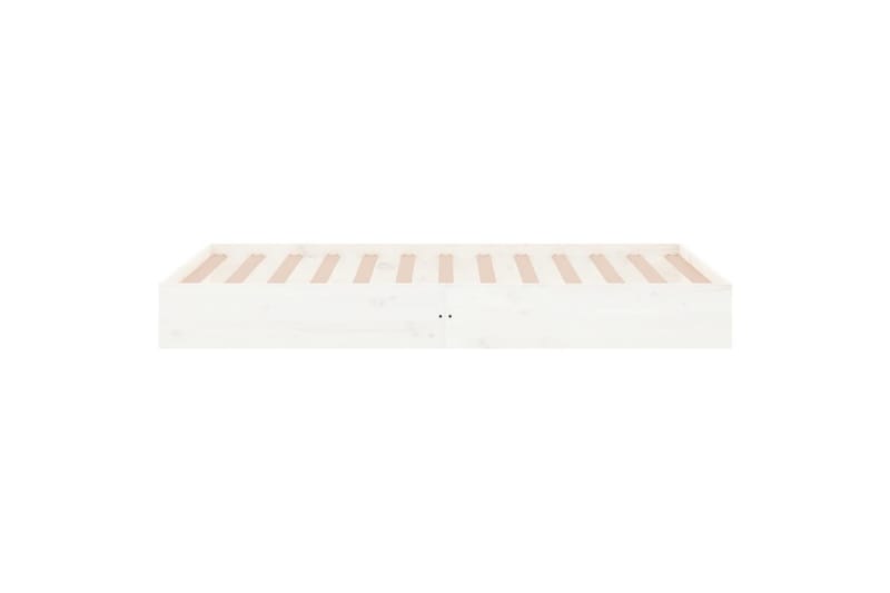 beBasic Sengeramme hvit heltre 90x200 cm - Hvit - Møbler - Senger - Sengeramme & sengestamme