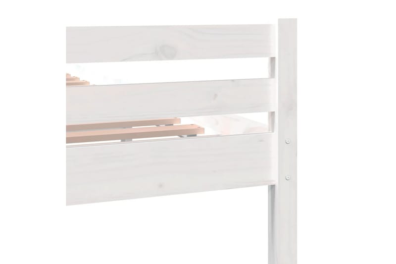beBasic Sengeramme hvit heltre 90x200 cm - Hvit - Møbler - Senger - Sengeramme & sengestamme