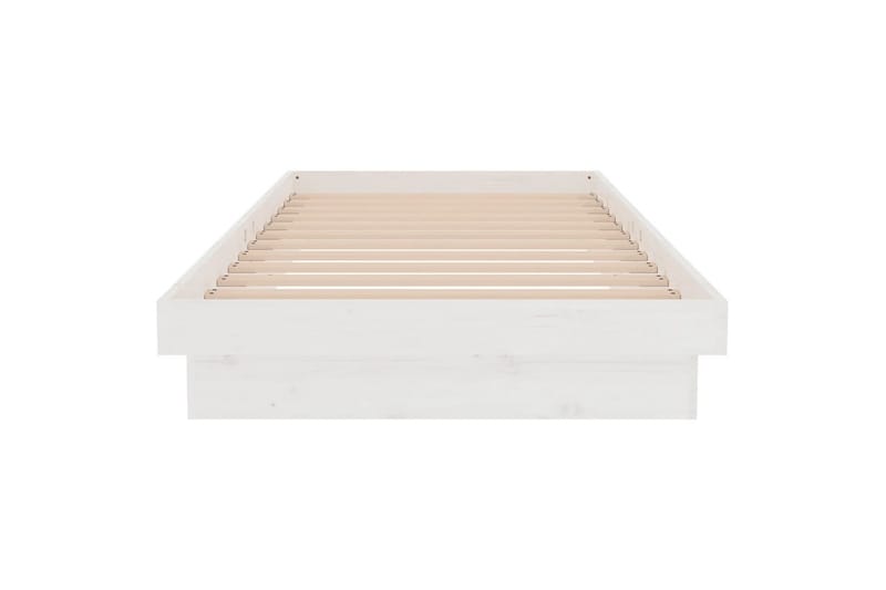 beBasic Sengeramme hvit heltre 90x200 cm - Hvit - Møbler - Senger - Sengeramme & sengestamme