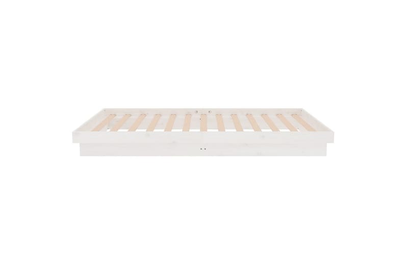 beBasic Sengeramme hvit heltre 90x200 cm - Hvit - Møbler - Senger - Sengeramme & sengestamme