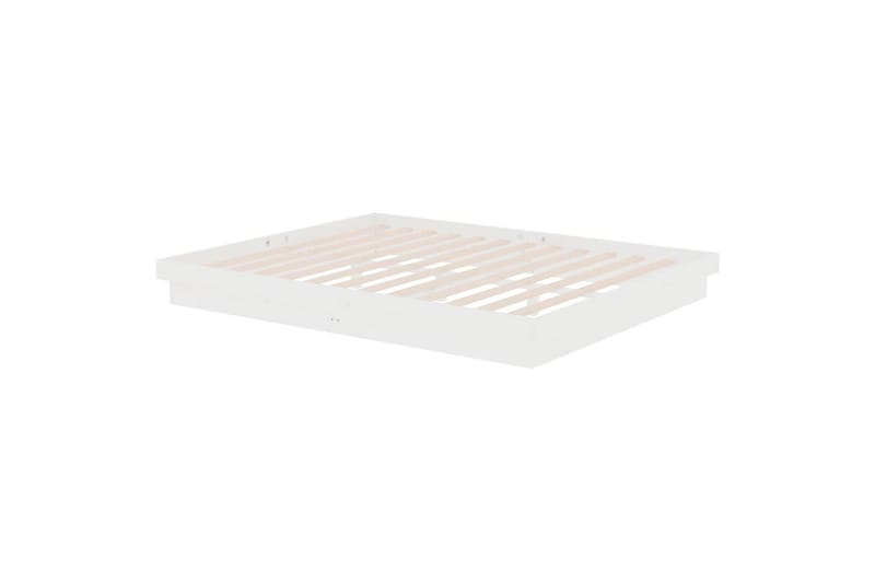 beBasic Sengeramme hvit heltre fru 160x200 cm - Hvit - Møbler - Senger - Sengeramme & sengestamme