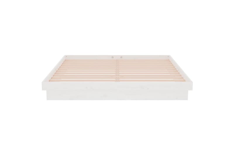 beBasic Sengeramme hvit heltre fru 160x200 cm - Hvit - Møbler - Senger - Sengeramme & sengestamme