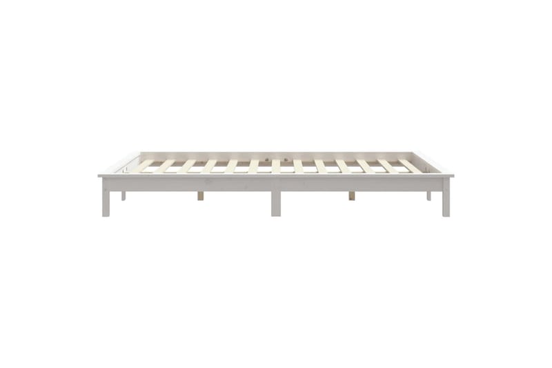 beBasic Sengeramme hvit heltre furu 135x190 cm 4FT6 Double - Hvit - Møbler - Senger - Sengeramme & sengestamme