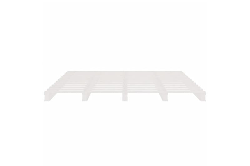 beBasic Sengeramme hvit heltre furu 140x190 cm - Hvit - Møbler - Senger - Sengeramme & sengestamme