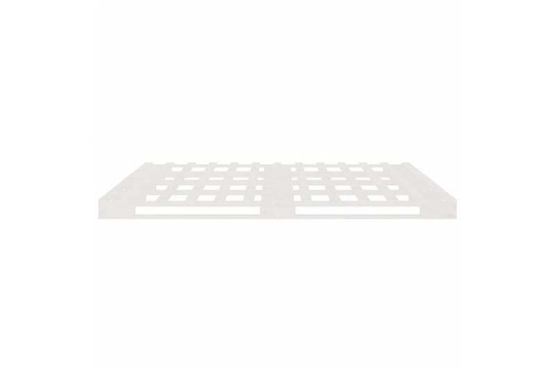 beBasic Sengeramme hvit heltre furu 150x200 cm 5FT King Size - Hvit - Sengeramme & sengestamme