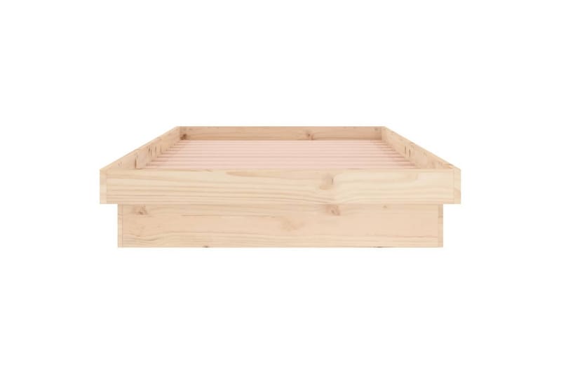 beBasic Sengeramme med LED 90x190 cm 3FT Single heltre - Brun - Sengeramme & sengestamme