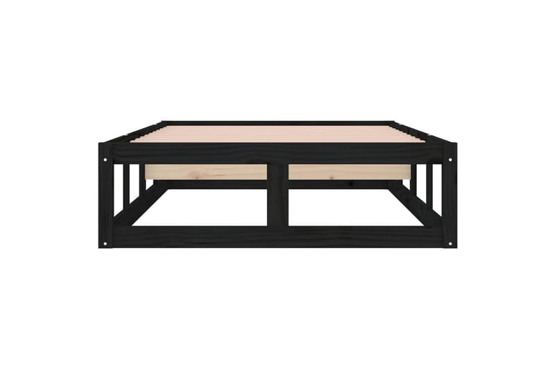beBasic Sengeramme svart 100x200 cm heltre - Svart - Møbler - Senger - Sengeramme & sengestamme