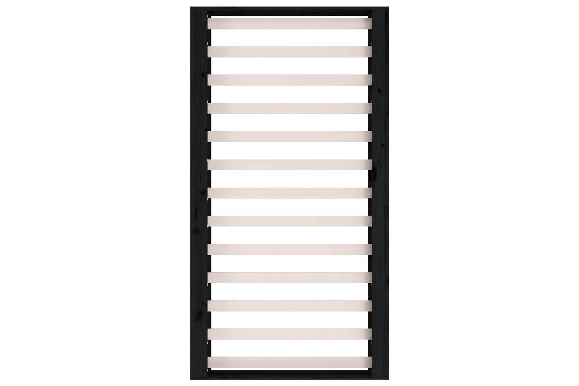 beBasic Sengeramme svart 135x190 cm 4FT6 Double heltre - Svart - Møbler - Senger - Sengeramme & sengestamme