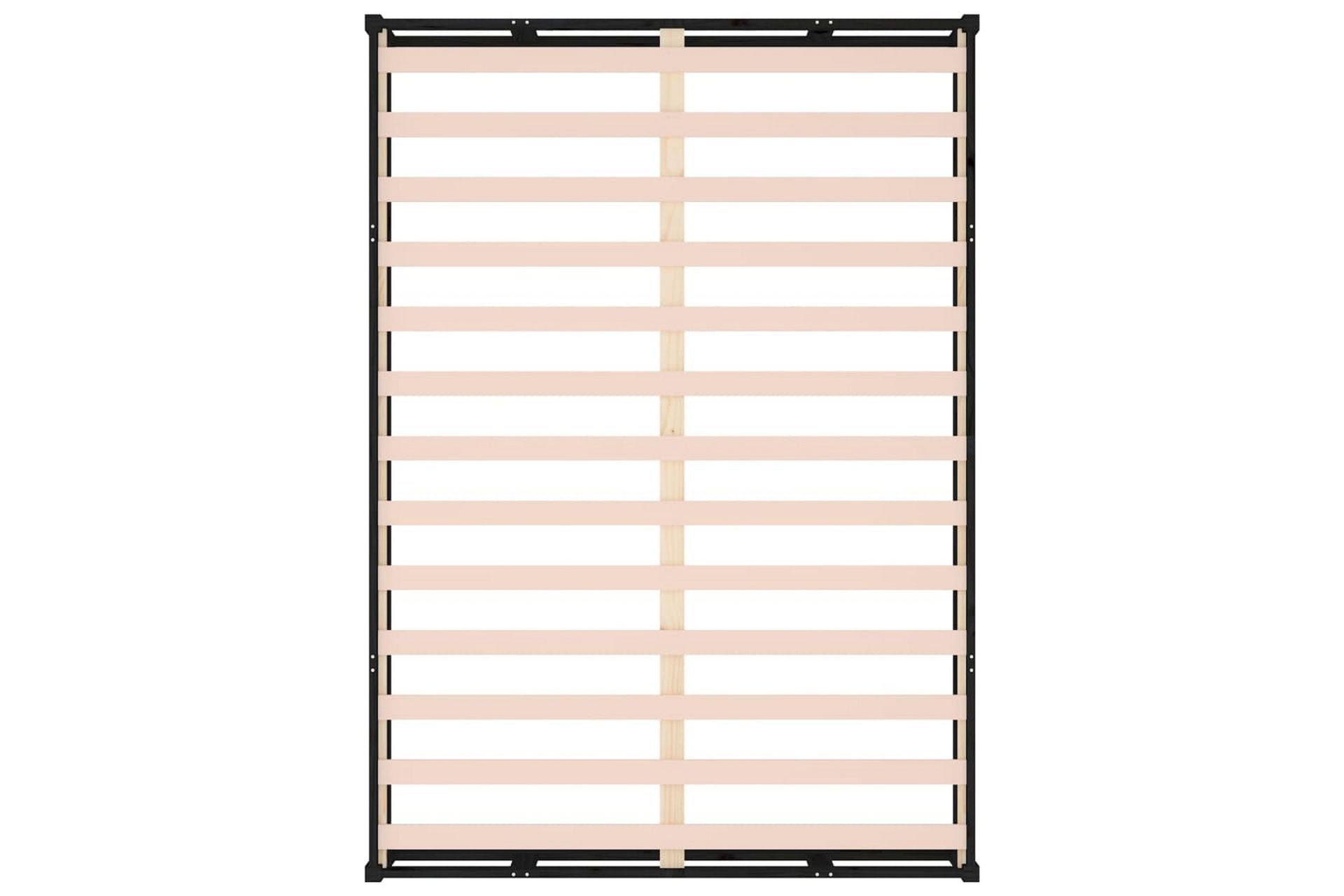 beBasic Sengeramme svart 135x190 cm 4FT6 Double heltre - Svart - Møbler - Senger - Sengeramme & sengestamme
