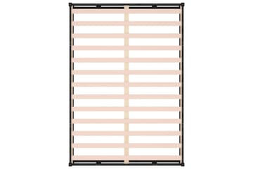 beBasic Sengeramme svart 135x190 cm 4FT6 Double heltre - Svart - Møbler - Senger - Sengeramme & sengestamme