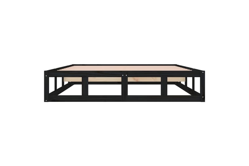 beBasic Sengeramme svart 200x200 cm heltre - Svart - Møbler - Senger - Sengeramme & sengestamme