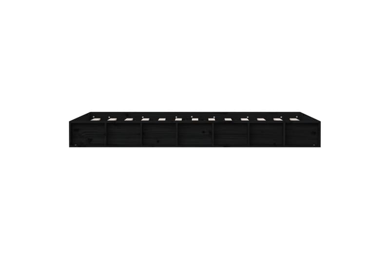 beBasic Sengeramme svart 75x190 cm 2FT6 Small Single heltre - Svart - Møbler - Senger - Sengeramme & sengestamme