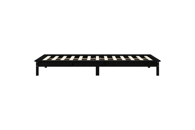 beBasic Sengeramme svart 90x190 cm heltre furu 3FT Single - Svart - Sengeramme & sengestamme