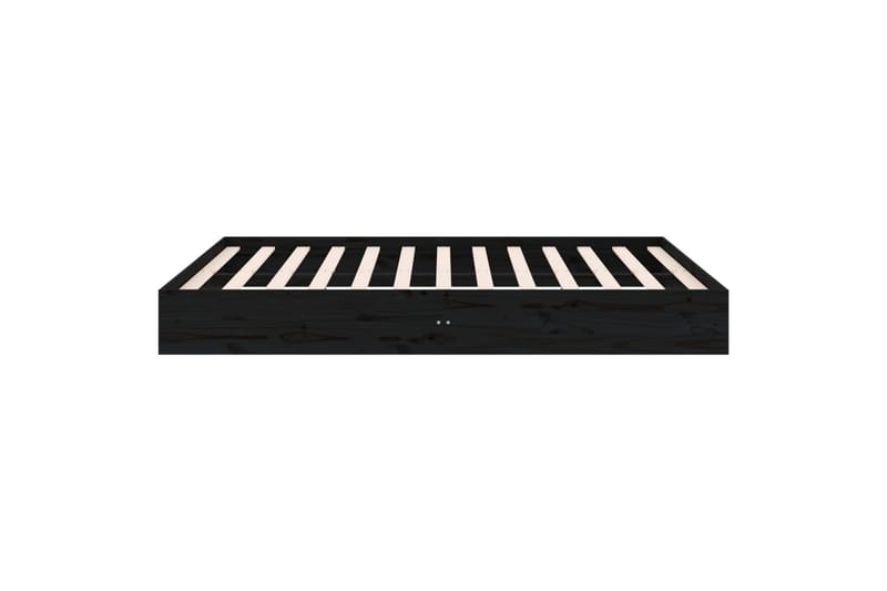 beBasic Sengeramme svart heltre 150x200 cm 5FT King Size - Svart - M�øbler - Senger - Sengeramme & sengestamme
