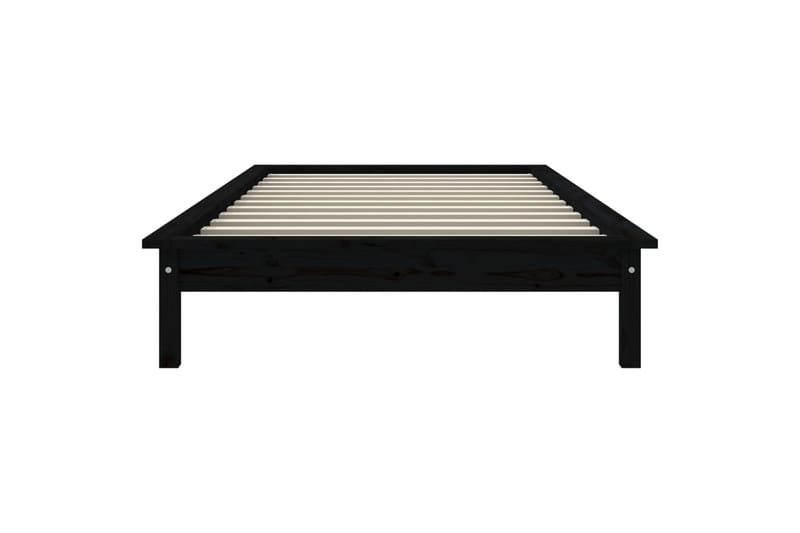 beBasic Sengeramme svart heltre 75x190 cm 2FT6 Small Single - Svart - Sengeramme & sengestamme