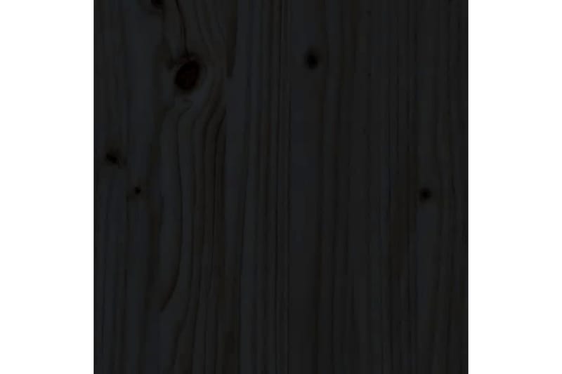 beBasic Sengeramme svart heltre furu 100x200 cm - Svart - Sengeramme & sengestamme