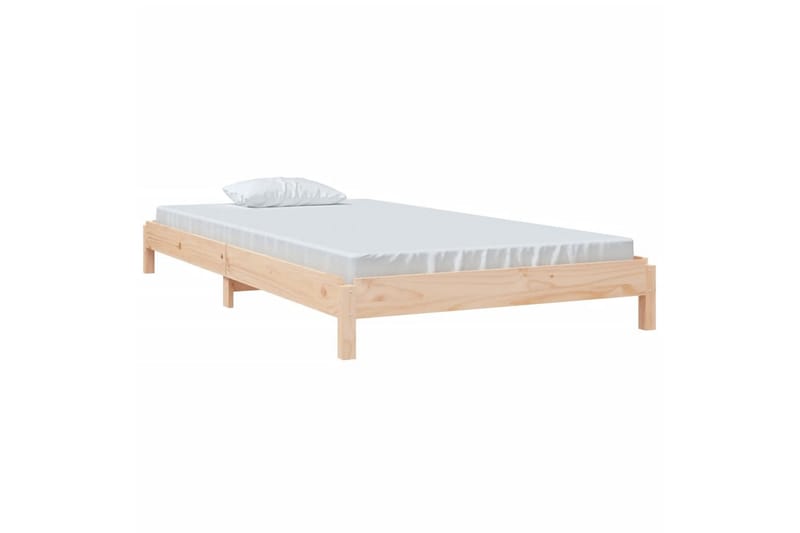 beBasic Stableseng 80x200 cm heltre furu - Brun - Møbler - Senger - Sengeramme & sengestamme
