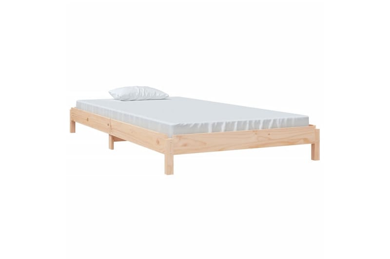 beBasic Stableseng 80x200 cm heltre furu - Brun - Sengeramme & sengestamme