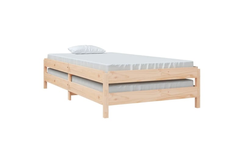 beBasic Stableseng 80x200 cm heltre furu - Brun - Møbler - Senger - Sengeramme & sengestamme