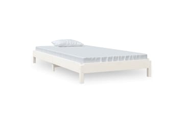 beBasic Stableseng hvit 75x190 cm heltre furu - Hvit - Møbler - Senger - Sengeramme & sengestamme