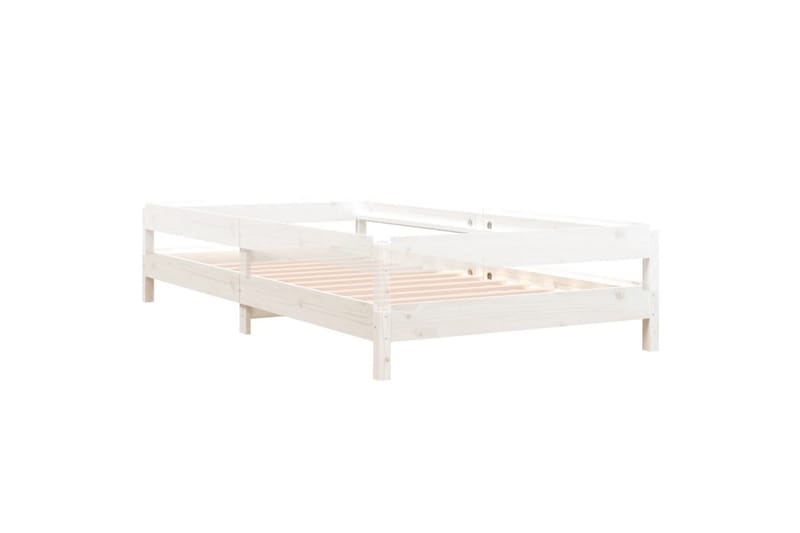 beBasic Stableseng hvit 90x200 cm heltre furu - Hvit - Møbler - Senger - Sengeramme & sengestamme