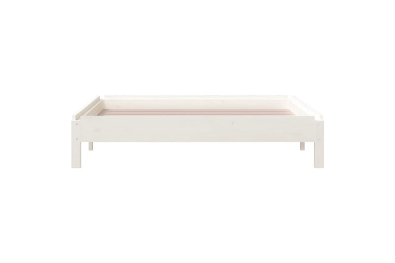 beBasic Stableseng hvit 90x200 cm heltre furu - Hvit - Møbler - Senger - Sengeramme & sengestamme